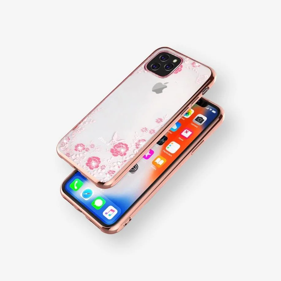 Pouzdro Forcell Diamond Case iPhone 11 Pro Max - Růžově zlatá