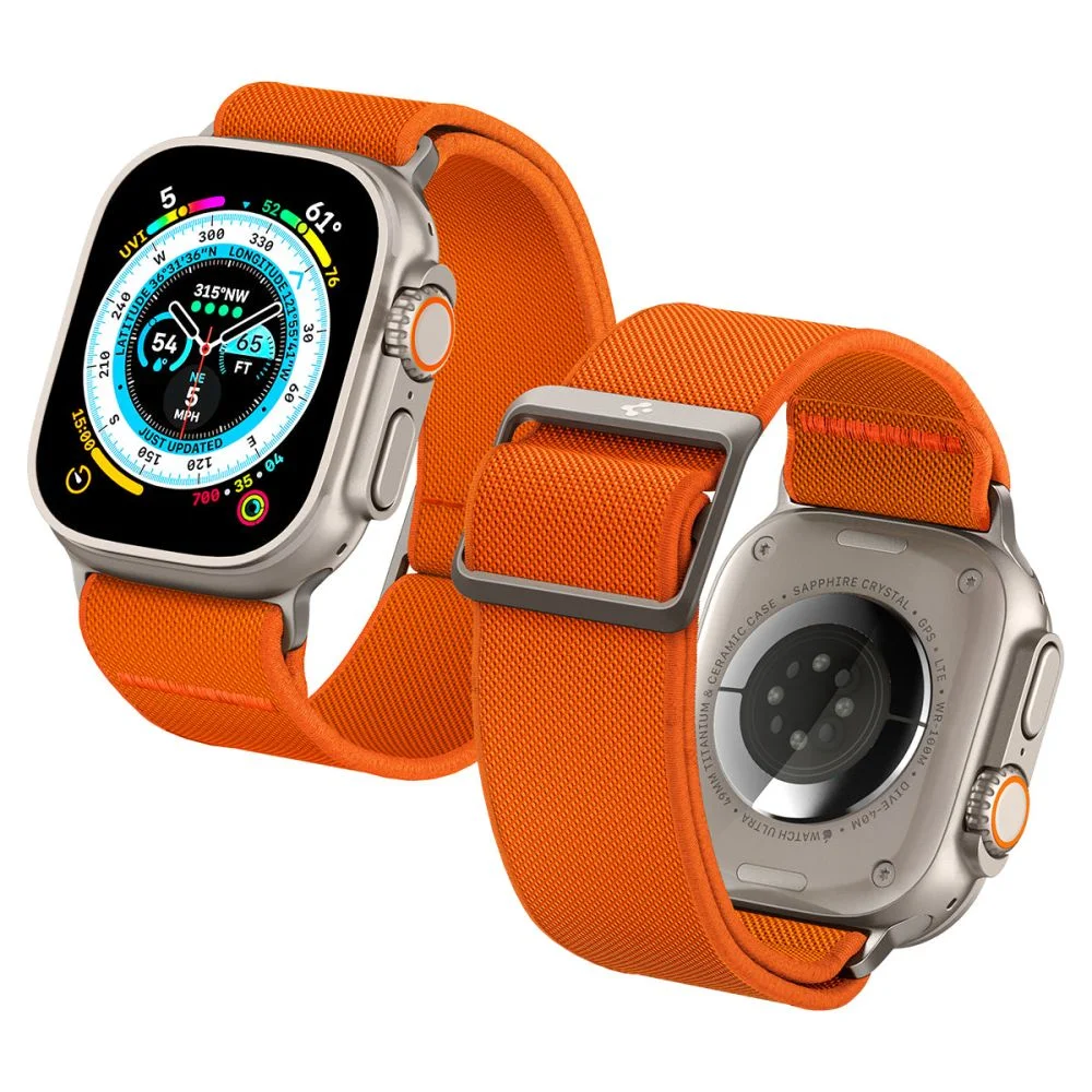 Řemínek Spigen Lite Fit Ultra na Apple Watch 1/2/3/4/5/6/7/8/9/SE a Ultra 1/2 42/44/45/49mm - Orange