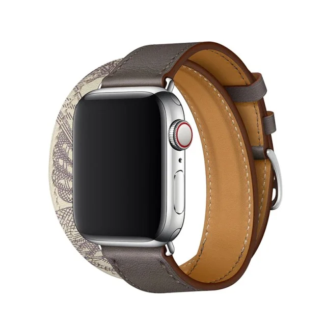 Řemínek iMore Double Tour Apple Watch Series 3/2/1 (38mm) - Cín/Beton