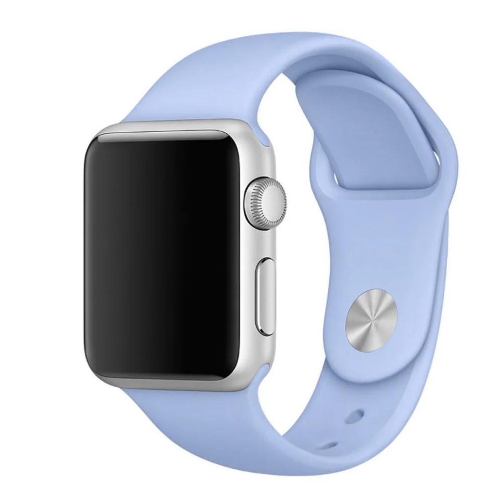Řemínek iMore SmoothBand pro Apple Watch Series 9/8/7 (41mm) - Šeříkově modrý