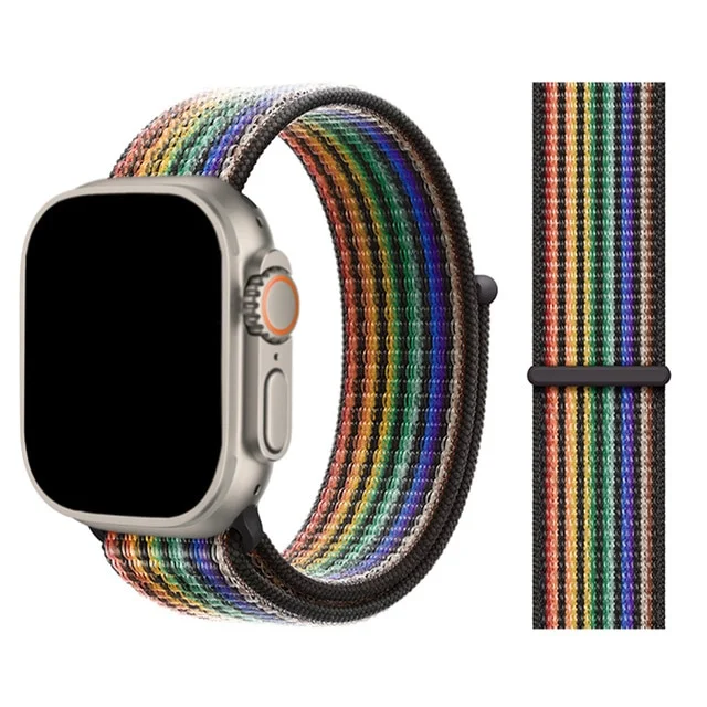 Řemínek iMore NYLON Apple Watch Series 4/5/6/SE 40mm - Pride Black