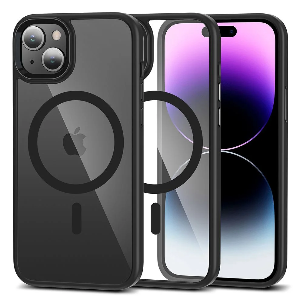 Pouzdro Tech-Protect Magmat MagSafe iPhone 15 Plus - Černé / Čiré