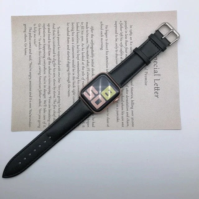 Řemínek iMore Single Tour Apple Watch Series 3/2/1 (38mm) - Těmně černý