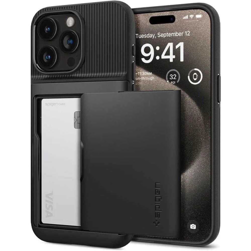 Pouzdro Spigen Slim Armor CS iPhone 15 Pro Max černé