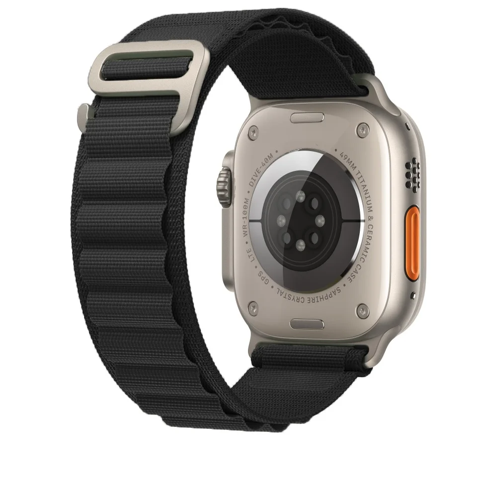 iMore Řemínek Alpský tah pro Apple Watch Series 6/5/4 a SE (40mm) - Černý