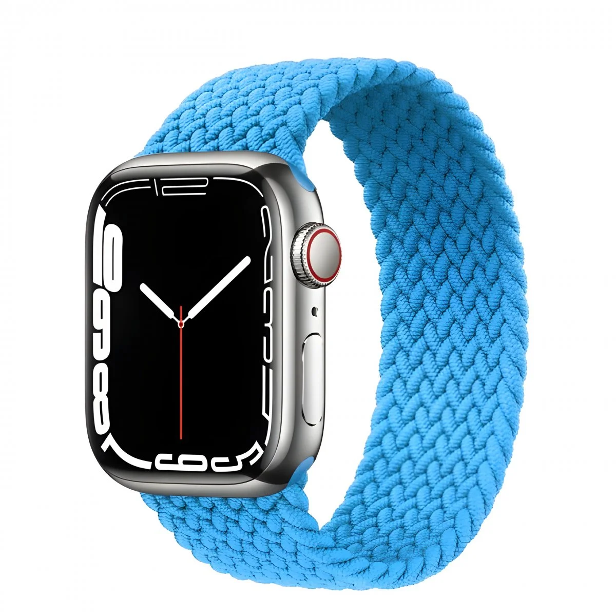 Řemínek iMore Braided Solo Loop Apple Watch Series 9/8/7 41mm - bazénově modrá (S)