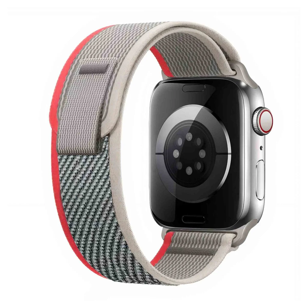 iMore Řemínek Trailový tah Apple Watch Series 6/5/4 a SE (40mm) - šedo-červená