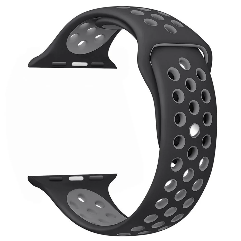 Řemínek iMore SPORT pro Apple Watch Series 4/5/6/SE (44mm) - Černý/Šedý