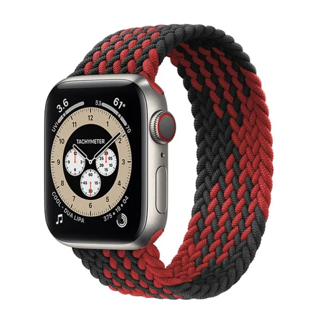 Řemínek iMore Braided Solo Loop Apple Watch Series 9/8/7 45mm - magma (L)